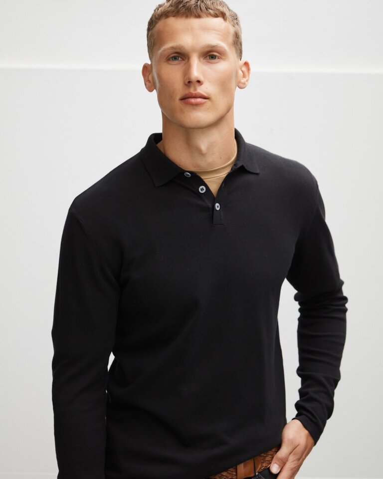 The Good People Kai polo black