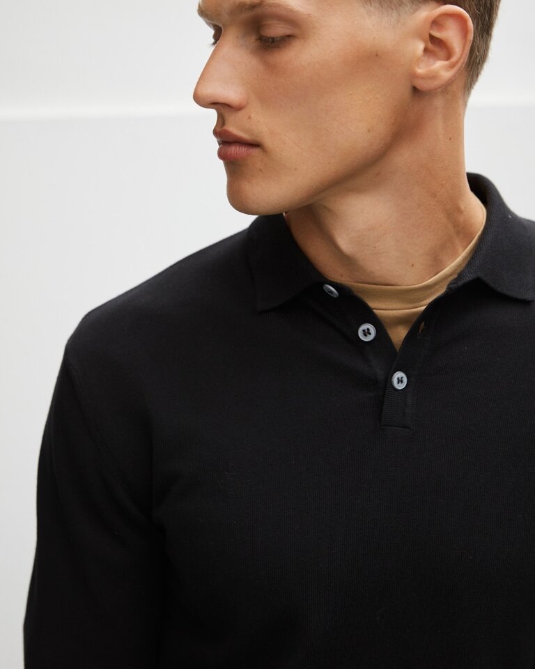 The Good People Kai polo black