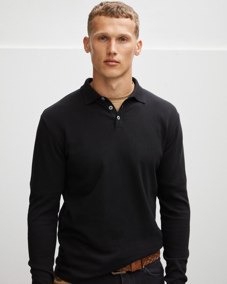 The Good People Kai polo black