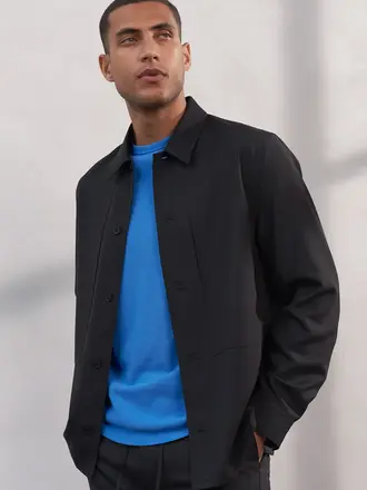 About Companions OWE eco cool wool ebony shirt