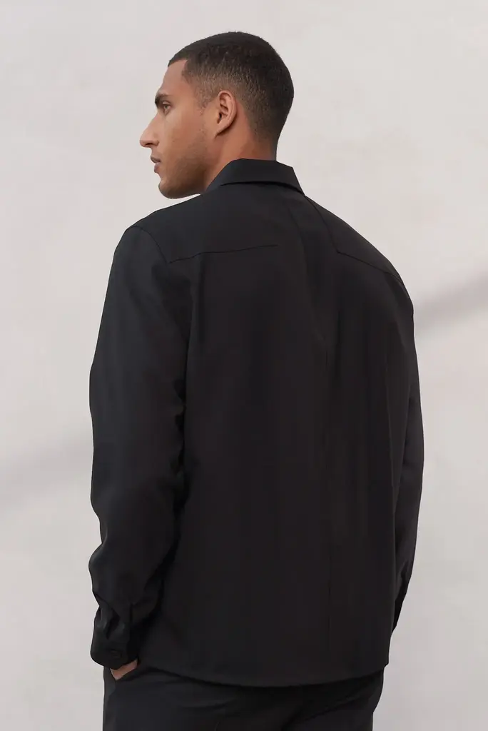 About Companions OWE eco cool wool ebony shirt