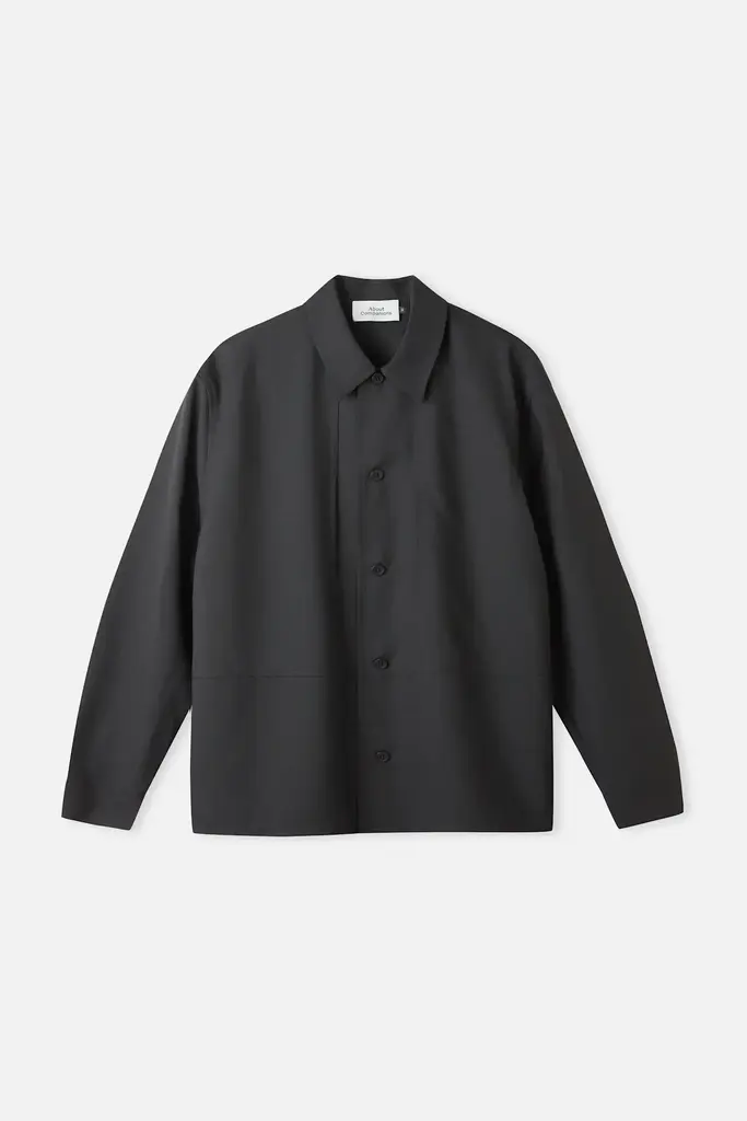 About Companions OWE eco cool wool ebony shirt