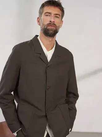 About Companions ELMAR blazer linen coffee