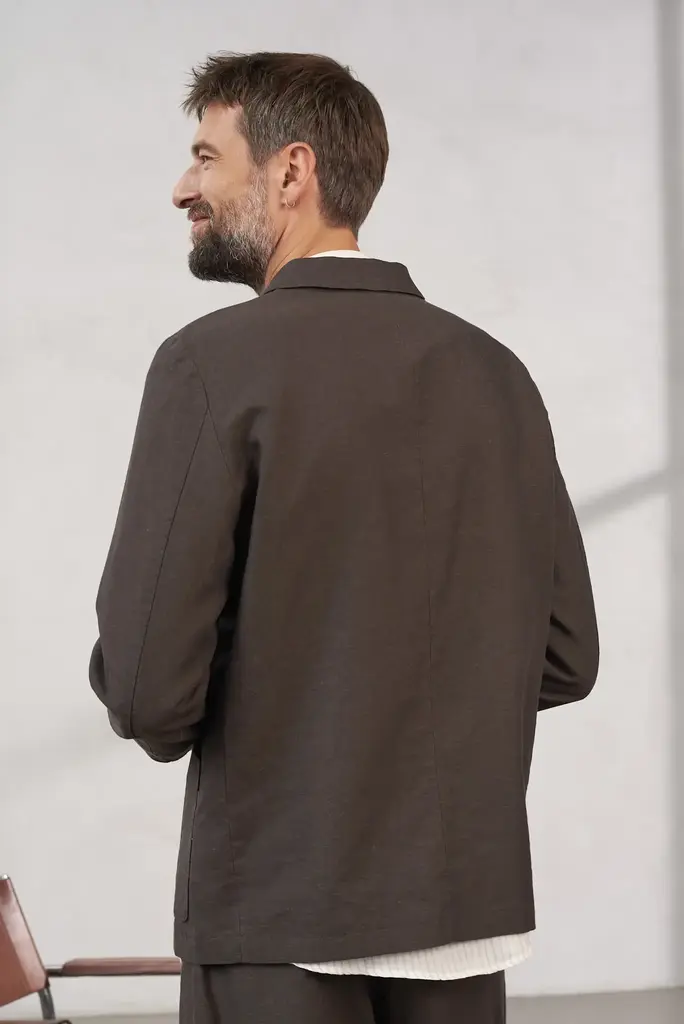 About Companions ELMAR blazer linen coffee