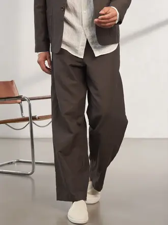 About Companions Carlo linen coffee trouser