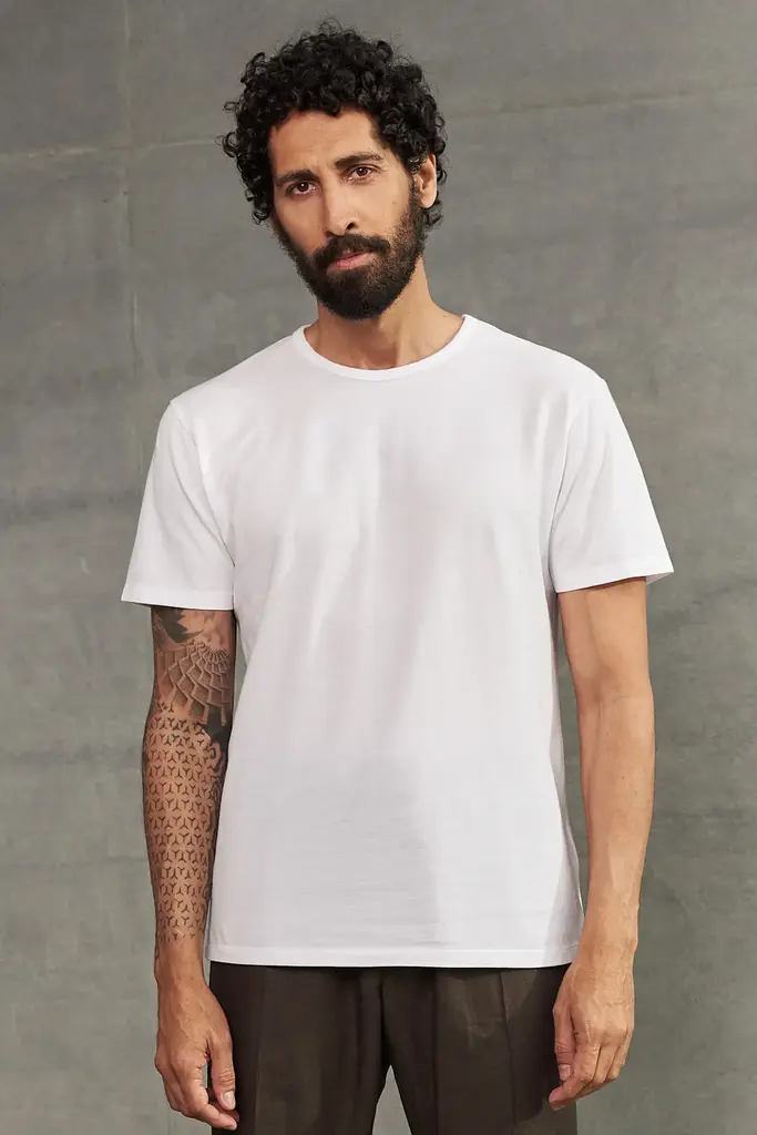 About Companions Liron T-shirt eco pique white
