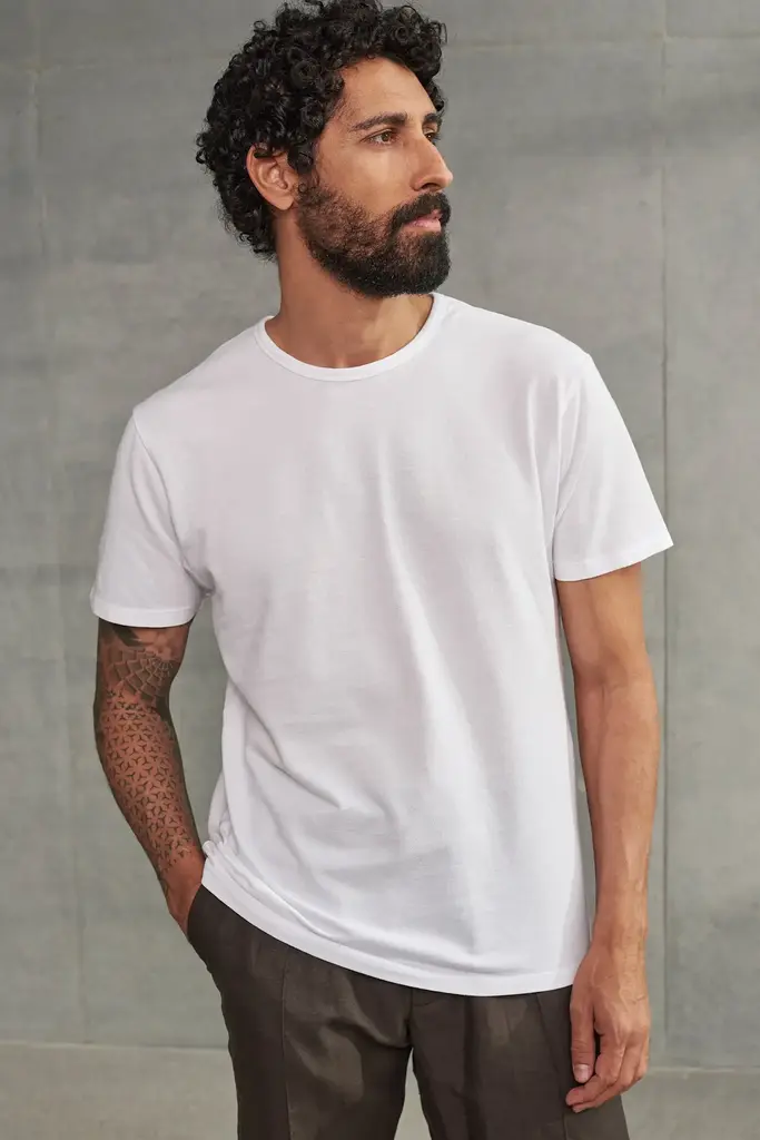 About Companions Liron T-shirt eco pique white
