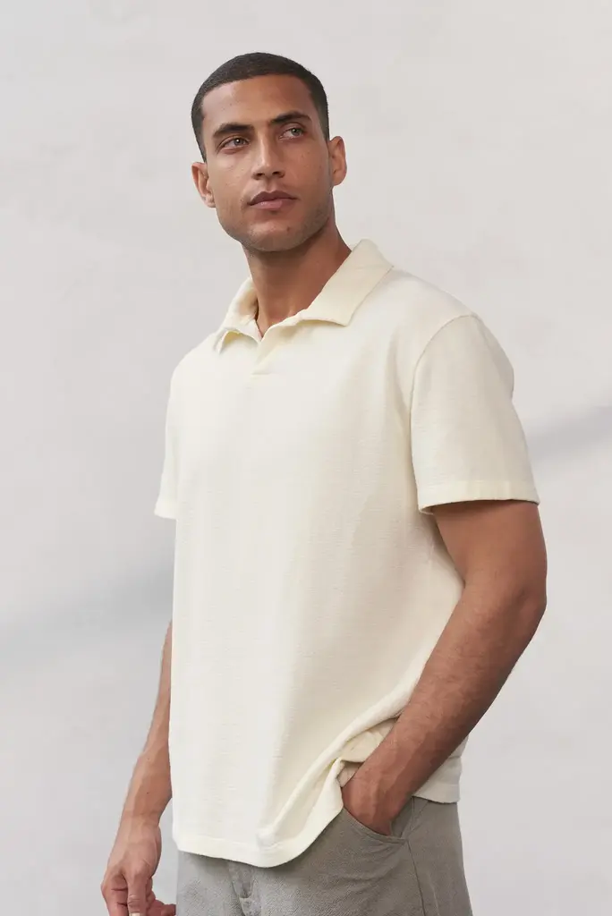 About Companions TODD shirt eco grain jersey ecru