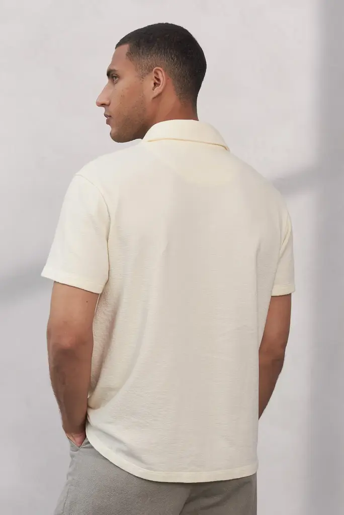 About Companions TODD shirt eco grain jersey ecru