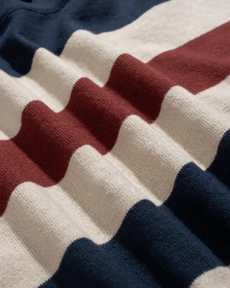 Far Afield Velzy Knitted Shirt - Simple Stripe Navy / Multi