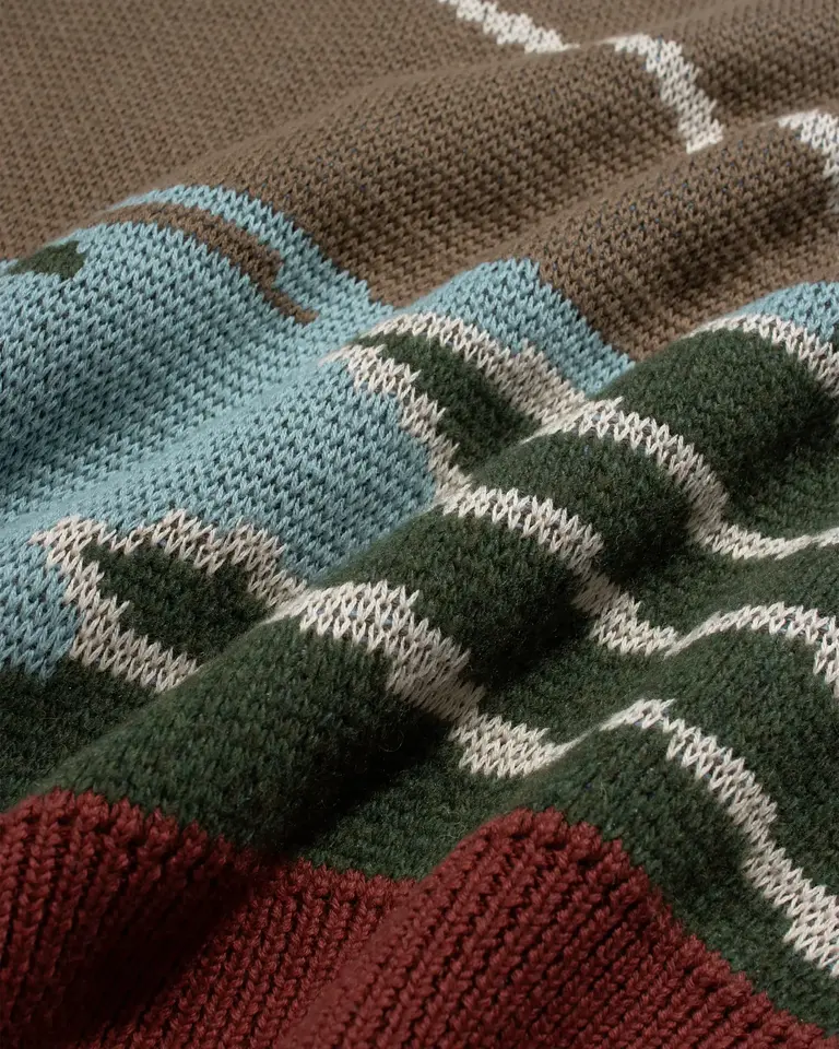 Far Afield Buckley Cardigan - Beach Landscape Multi