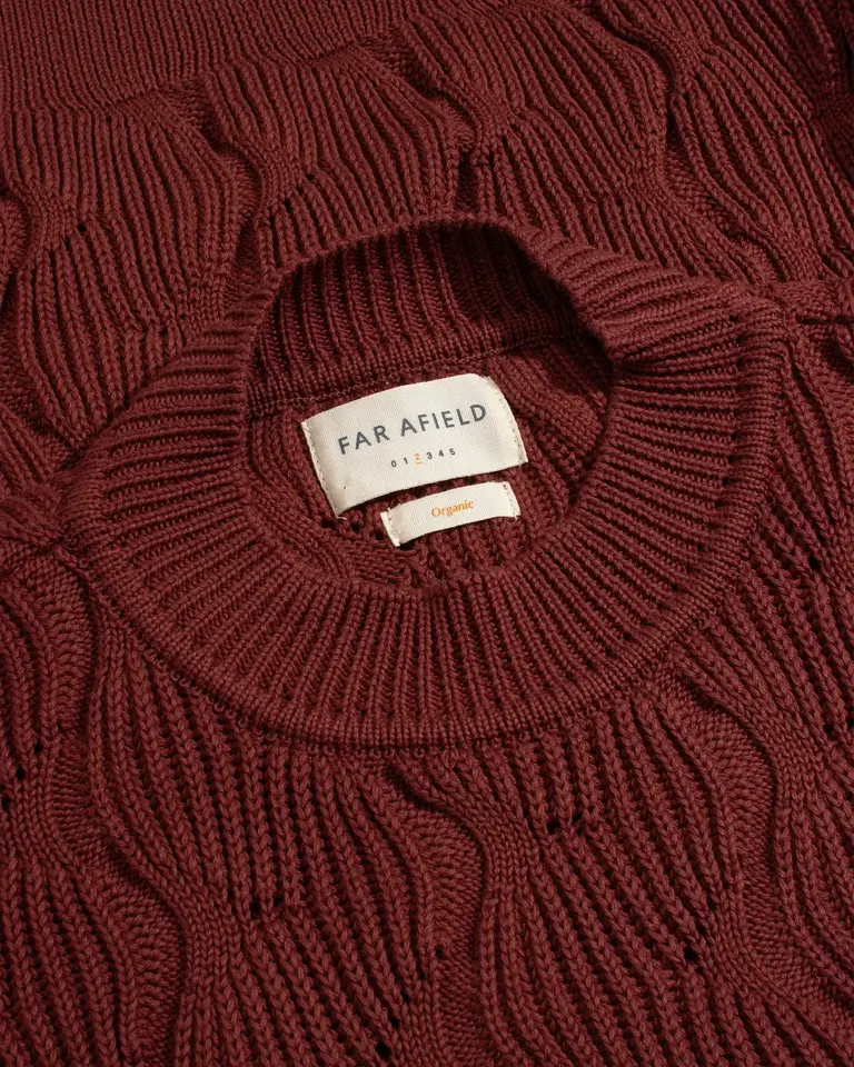 Far Afield Murray Knit - Kingston Stripe Red