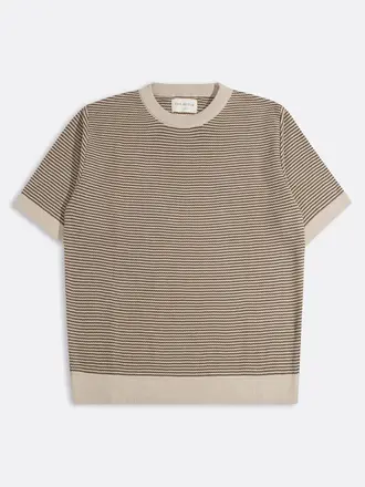 Far Afield Newport Knitted Top Sand / Brown - Stripe