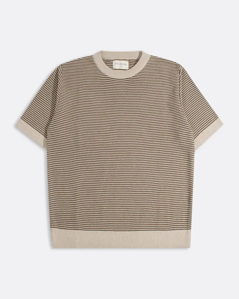 Far Afield Newport Knitted Top Sand / Brown - Stripe