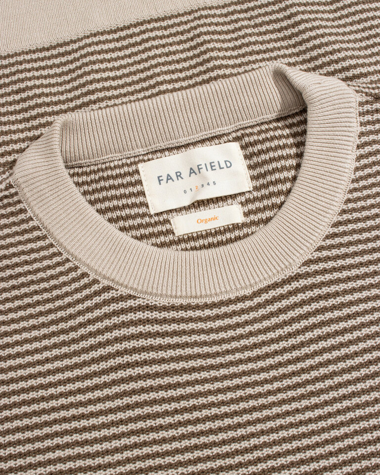 Far Afield Newport Knitted Top Sand / Brown - Stripe