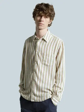 Far Afield Classic Shirt - Canopy Stripe White / Multi