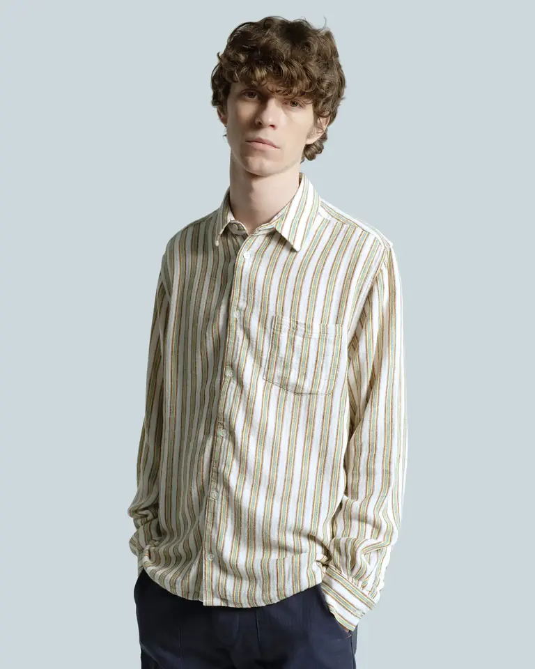 Far Afield Classic Shirt - Canopy Stripe White / Multi