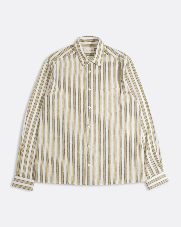 Far Afield Classic Shirt - Canopy Stripe White / Multi