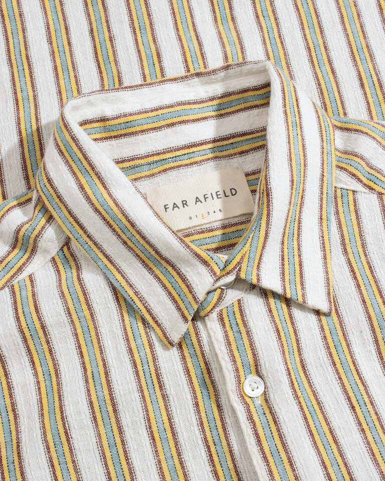 Far Afield Classic Shirt - Canopy Stripe White / Multi