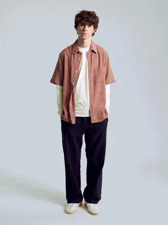 Far Afield Cost Shirt Gingham Check - Red