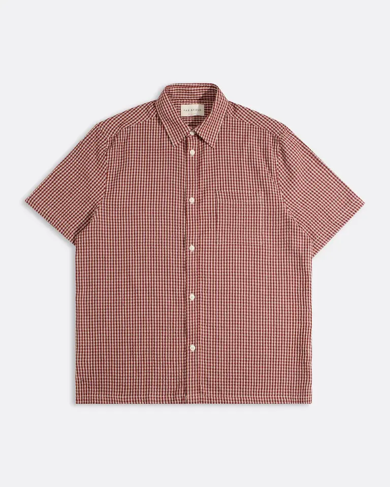 Far Afield Cost Shirt Gingham Check - Red