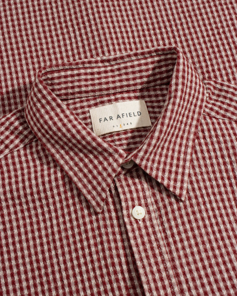 Far Afield Cost Shirt Gingham Check - Red