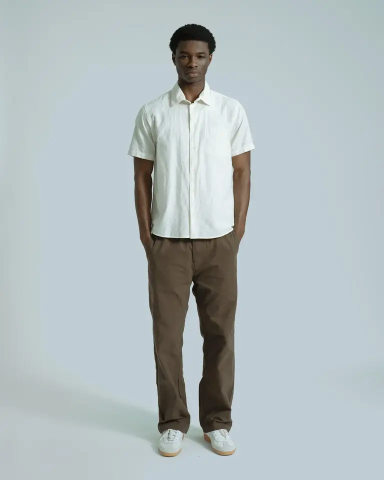 Far Afield Classic Shirt - Tonal Dobby White