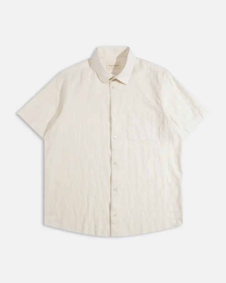Far Afield Classic Shirt - Tonal Dobby White