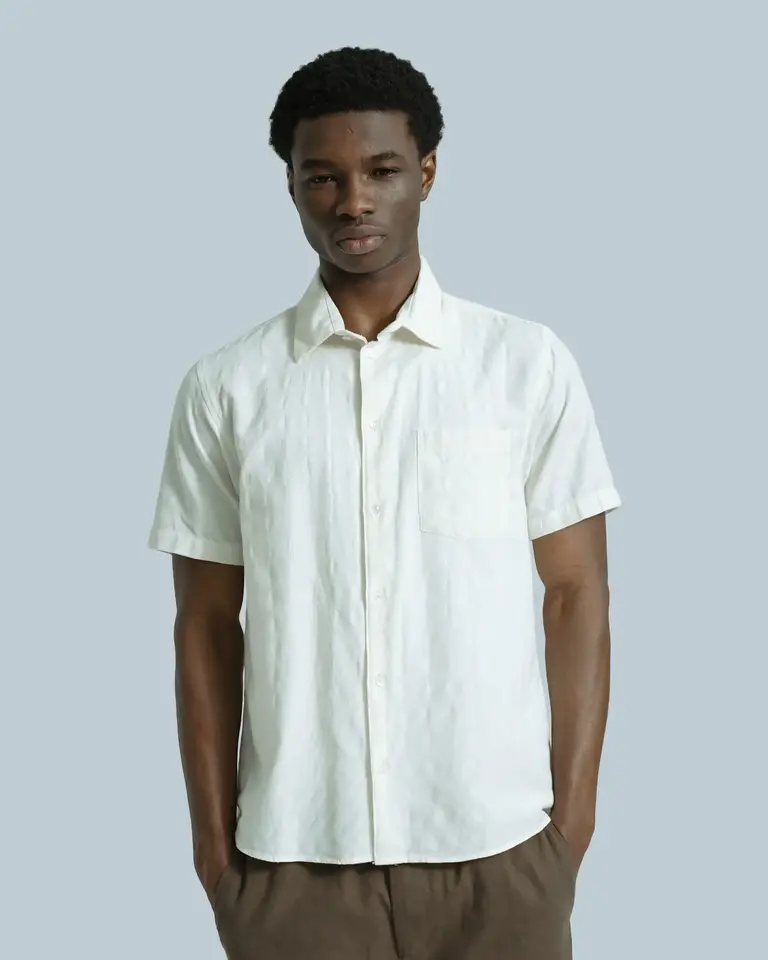 Far Afield Classic Shirt - Tonal Dobby White