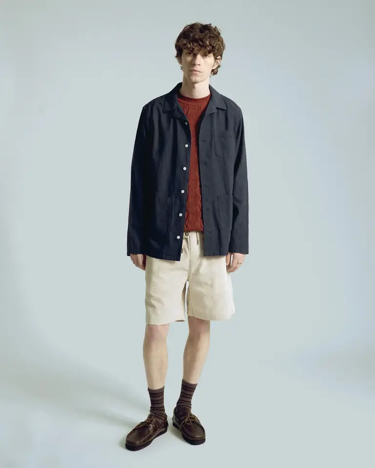 Far Afield Dewey Shirt - Slub Blue