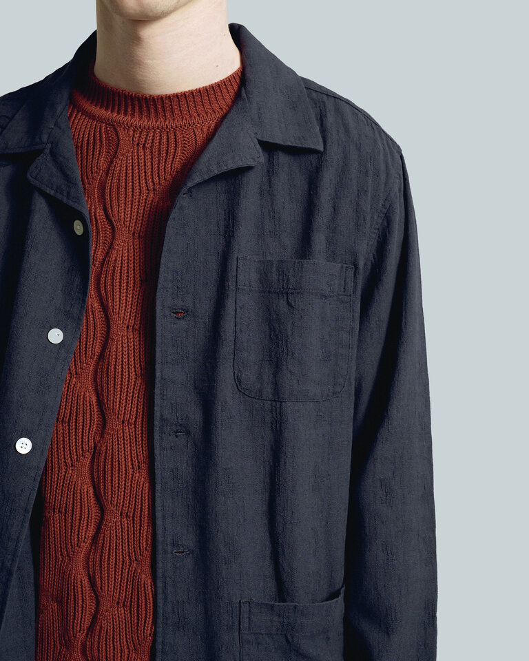 Far Afield Dewey Shirt - Slub Blue