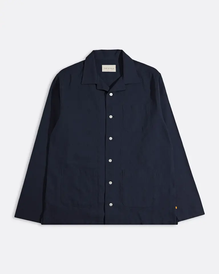 Far Afield Dewey Shirt - Slub Blue