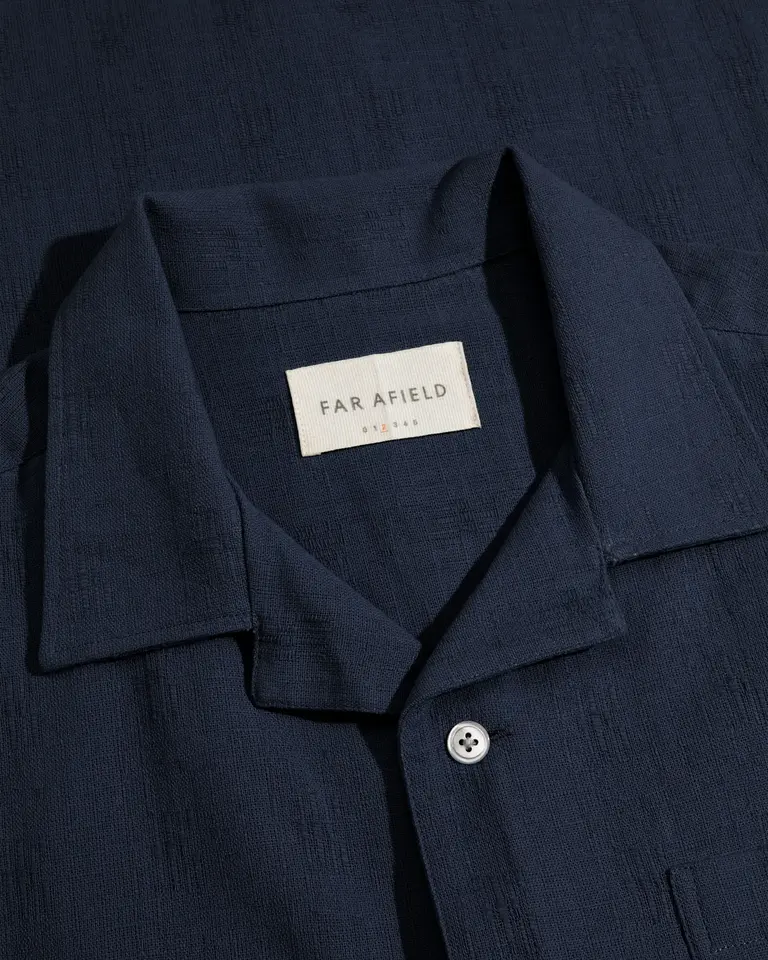 Far Afield Dewey Shirt - Slub Blue