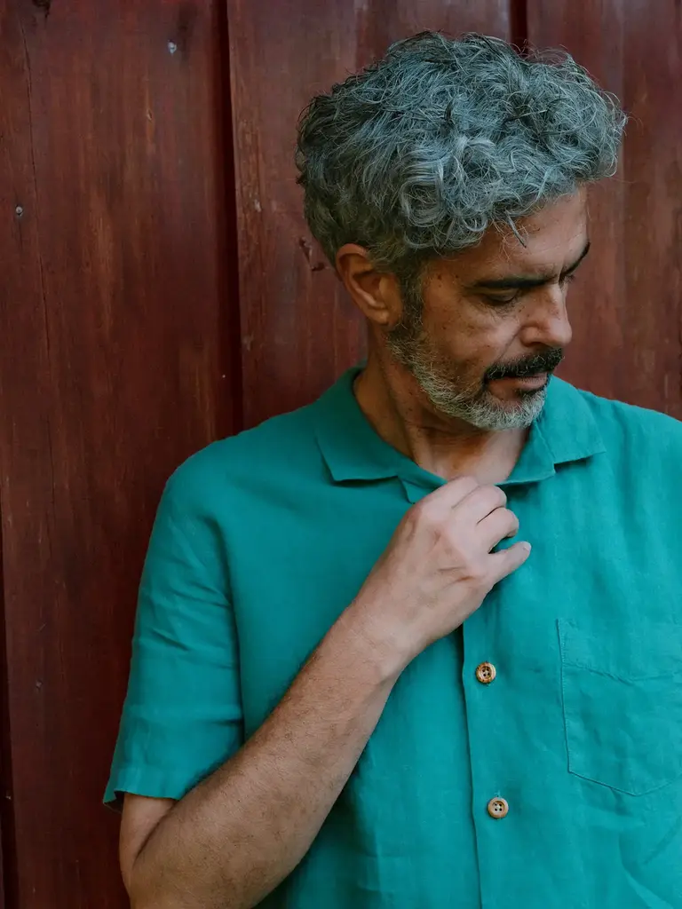 Carpasus Shirt Linen Areia Teal