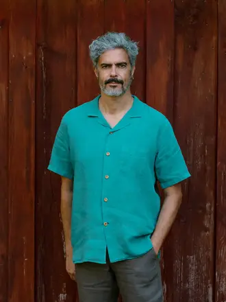 Carpasus Shirt Linen Areia Teal