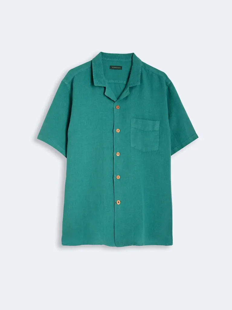 Carpasus Shirt Linen Areia Teal