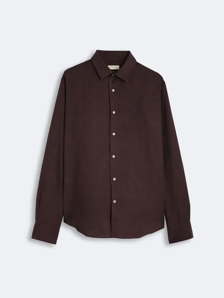 Carpasus Shirt Linen Verzasca Burgundy