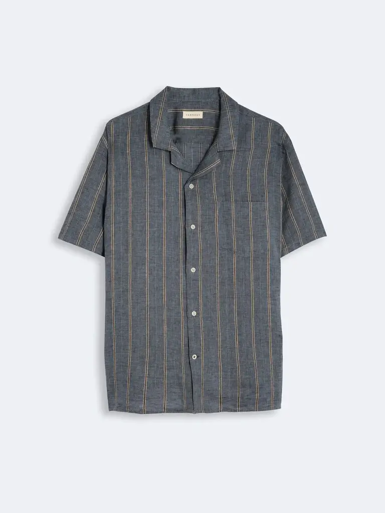Carpasus Shirt Linen Milano Azur