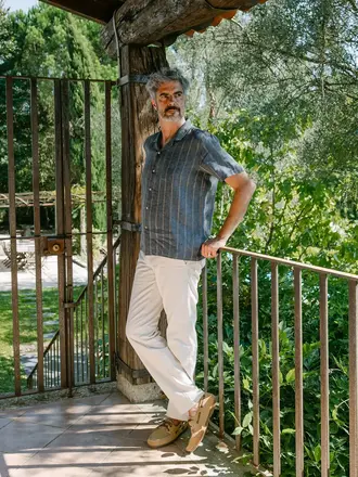 Carpasus Shirt Linen Milano Azur