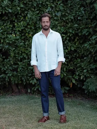 Carpasus Shirt Linen Clerigo White