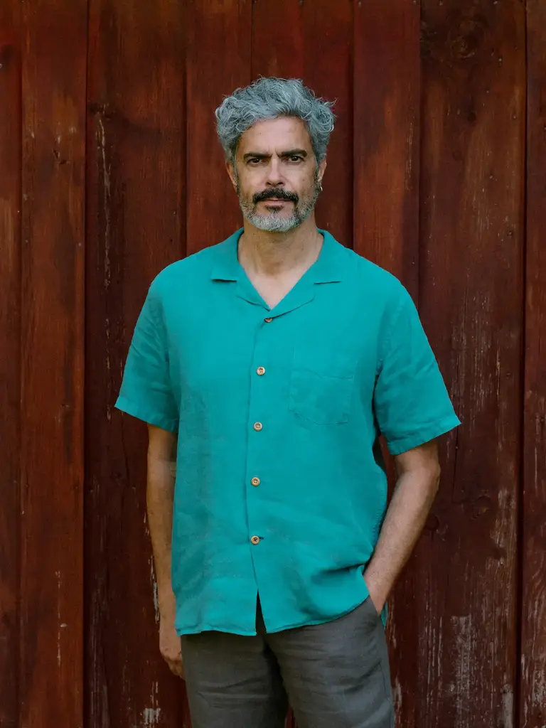 Carpasus Shirt Linen Areia Teal