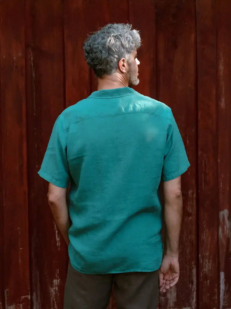 Carpasus Shirt Linen Areia Teal