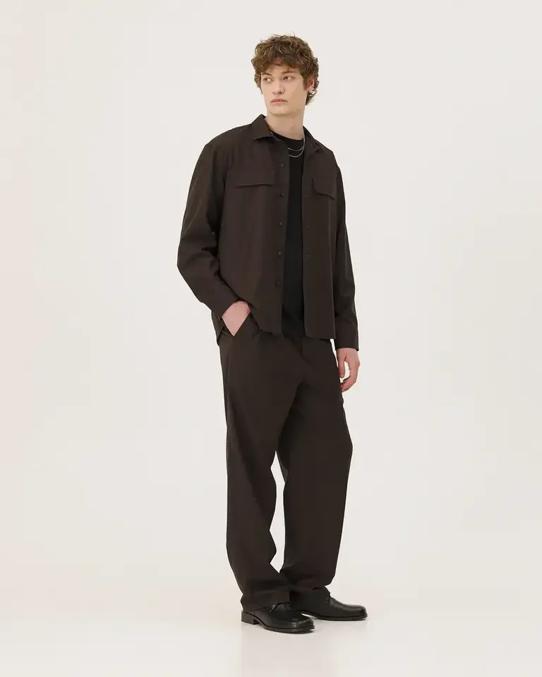 Noyoco Lotten trousers Brown Wool