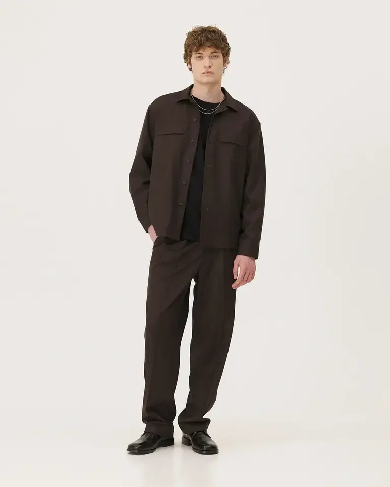 Noyoco Lotten trousers Brown Wool