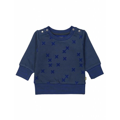 Kidscase Donkerblauwe trui (kruisjes) Kidscase Donkerblauwe trui (kruisjes)
