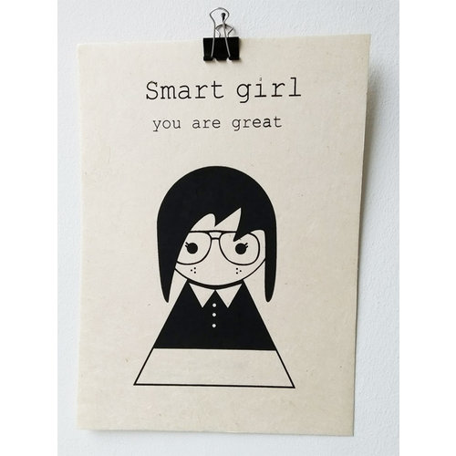 Sagström & Co A4 Poster Smart Girl Sagström & Co A4 Poster Smart Girl