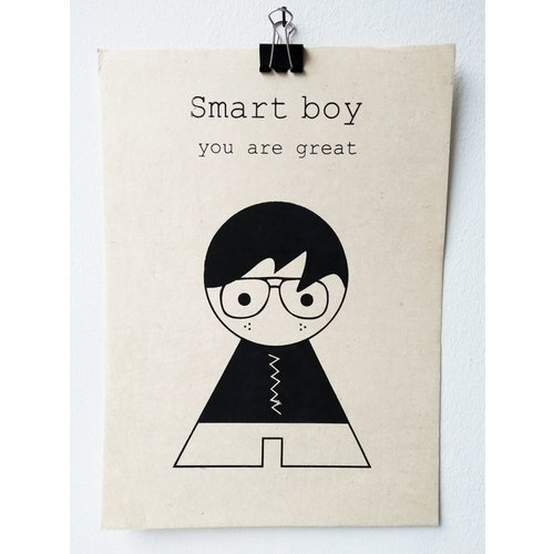 Sagström & Co A4 Poster Smart Boy Sagström & Co A4 Poster Smart Boy