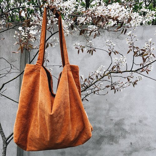 Studio Noos Orange Rib Mom Bag Studio Noos Orange Rib Mom Bag