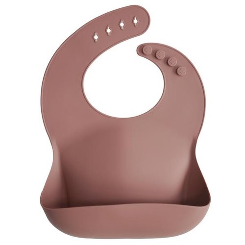 Mushie Silicone Baby Bib (Woodchuck) Mushie Silicone Baby Bib (Woodchuck)