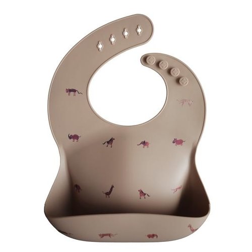 Mushie Silicone Baby Bib (Safari Tan) Mushie Silicone Baby Bib (Safari Tan)